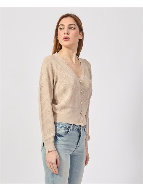 Cardigan col V pour femme Yes Zee YES ZEE | M438-BR000212